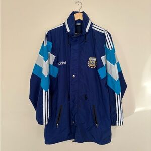 Adidas Argentina National Team 1994 Vintage Bench Wear Jacket World Cup